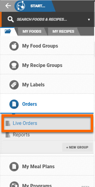 Meal Ordering (Clinical Setting)