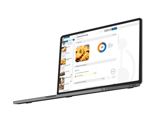 Nutritics laptop - right