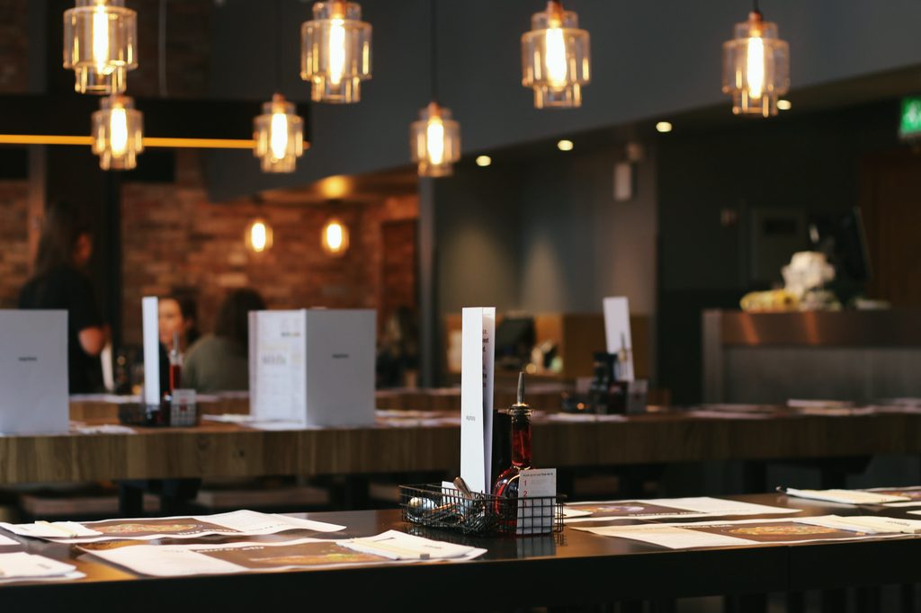 Image of restaurant ready for service.