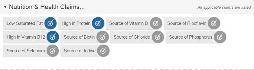 Automatic Nutrition Claims