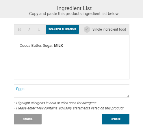 Nutritics User Manual