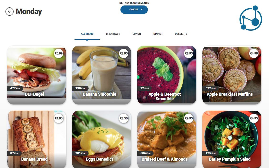 digtial menu ordering, food ordering system, click and collect, meal ordering, food delivery
